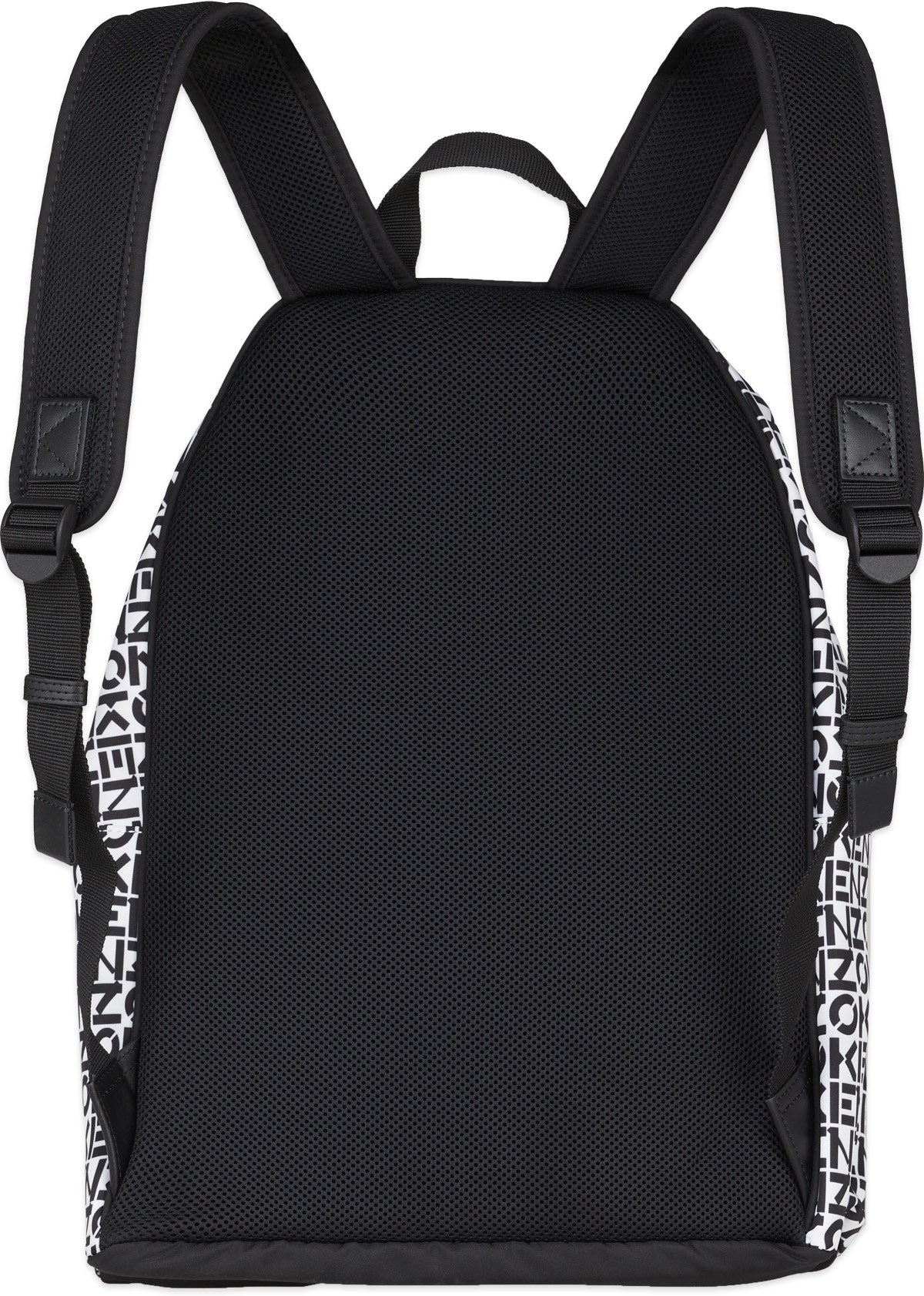 Kenzo: White Repeat Logo Backpack - 2