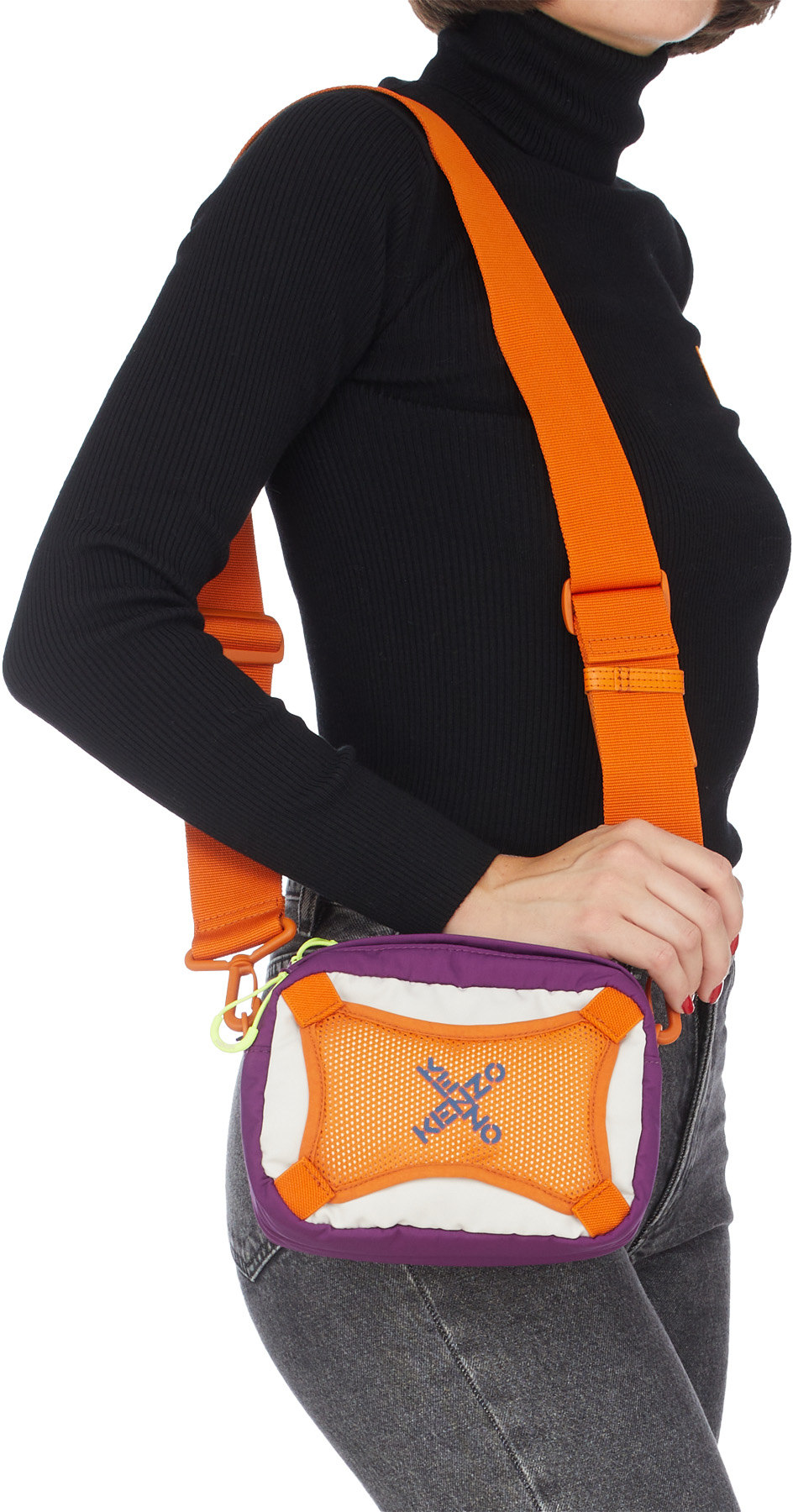 Kenzo: Mauve Sac Porté Croisé Kenzo Sport Mauve - 4