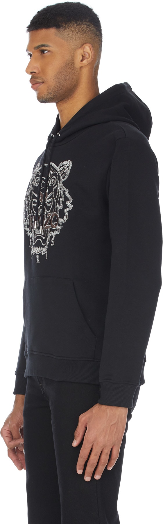 Kenzo: Black Tiger Seasonal 1 Hoodie - 2