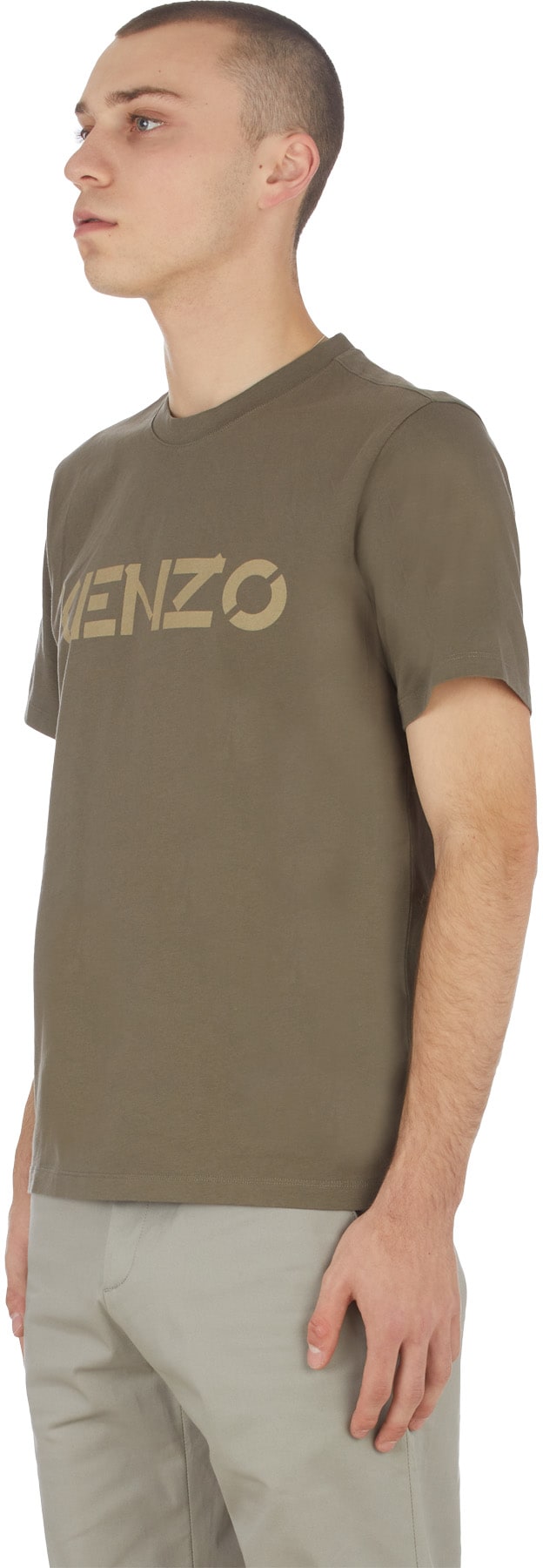 Kenzo: Brown Logo T-Shirt - 2