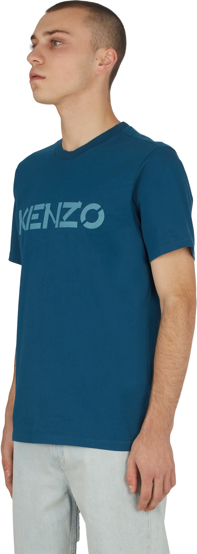Kenzo: Blue Logo T-Shirt - 2