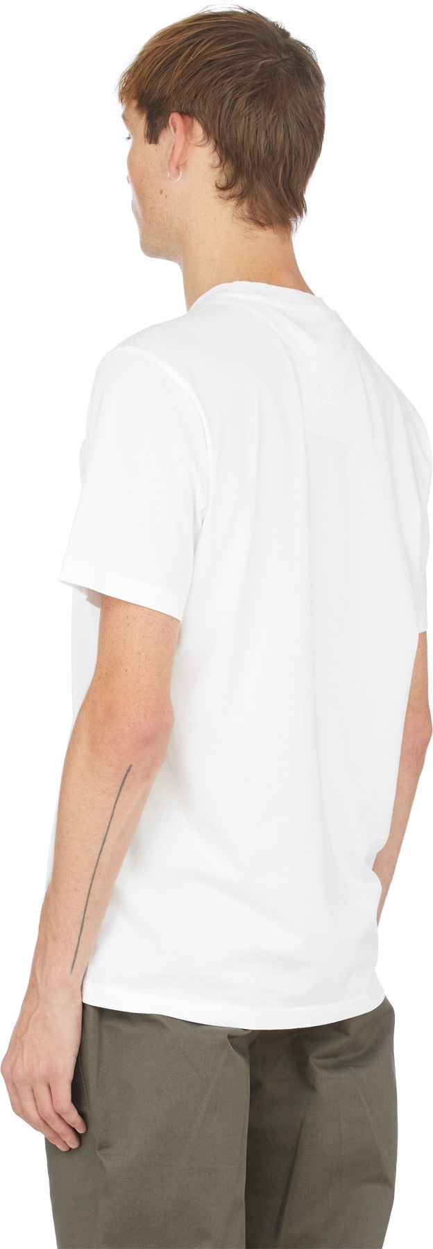 Kenzo: White Logo T-Shirt - 3