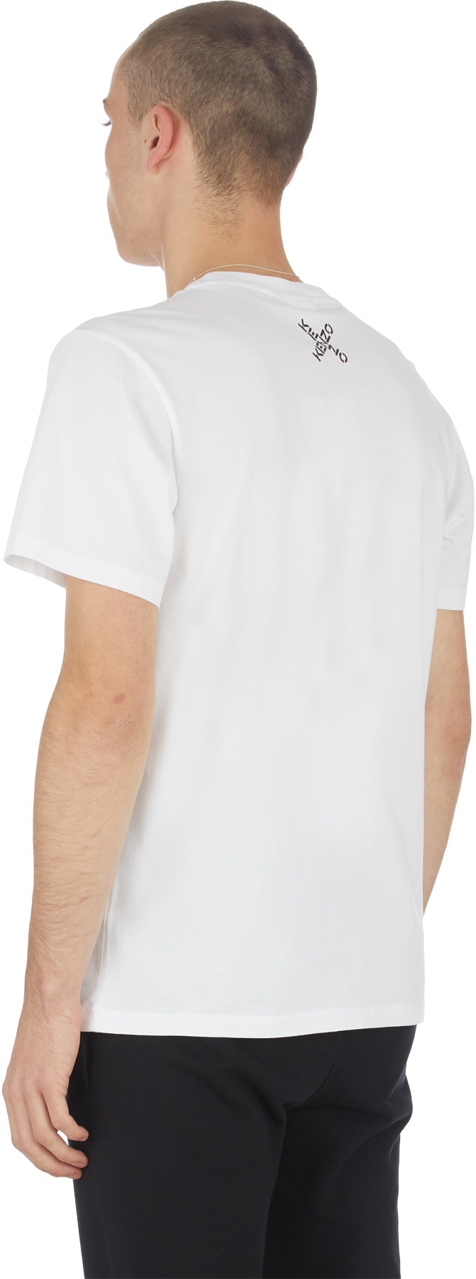 Kenzo: White Kenzo Sport 'Little X' T-Shirt - 3
