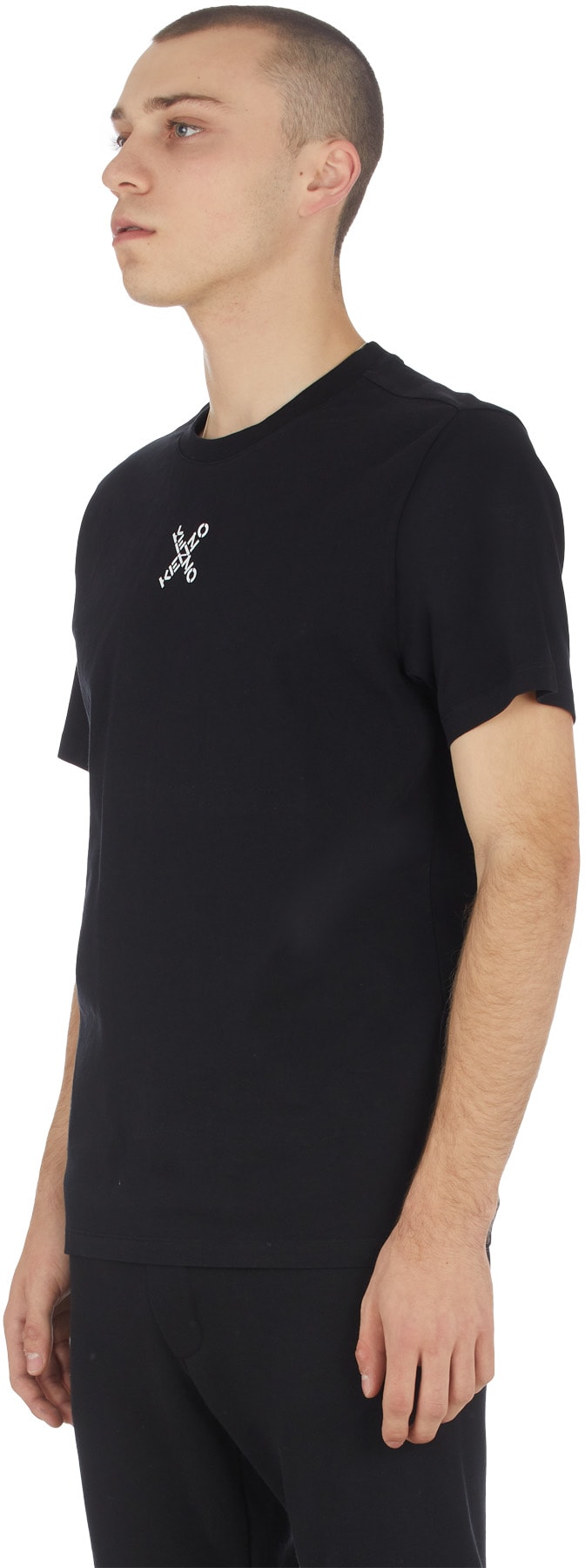 Kenzo: Black Kenzo Sport 'Little X' T-Shirt - 2