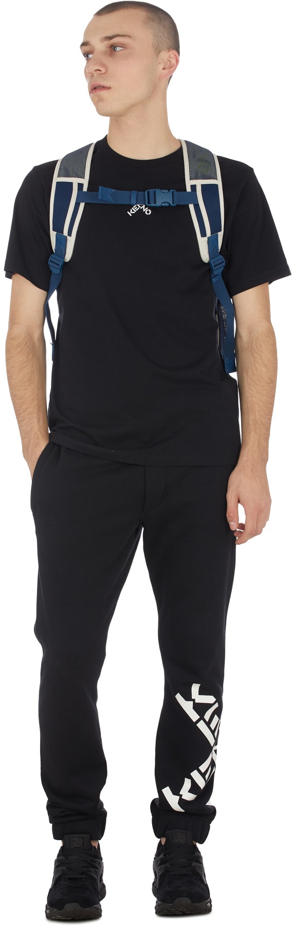 Kenzo: Black Kenzo Sport 'Little X' T-Shirt - 4