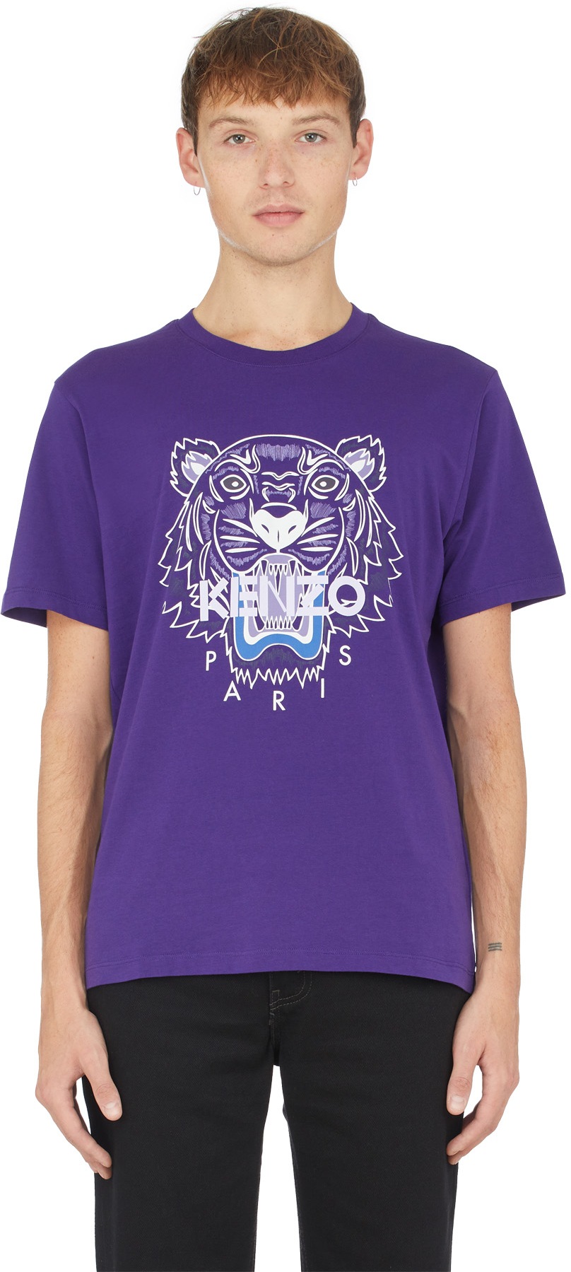 Kenzo: Mauve T-Shirt Tigre Mauve - 1