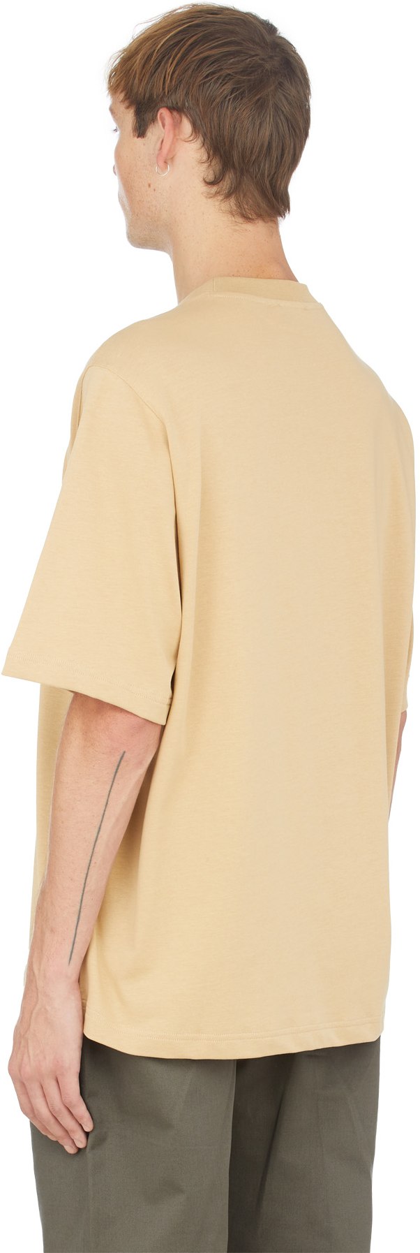 Kenzo: Neutrals Embroidered Tiger T-Shirt - 3