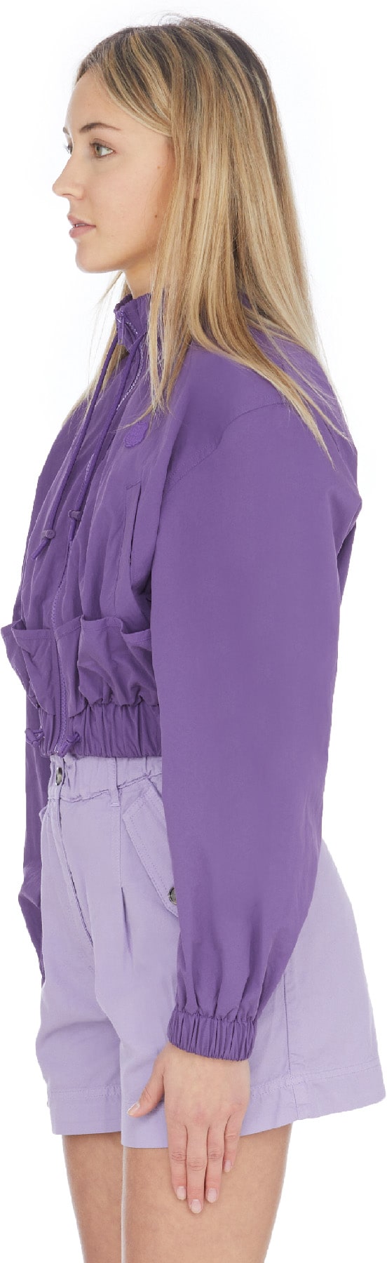 Kenzo: Purple Short Logo Windbreaker - 2