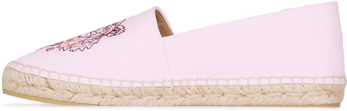 Kenzo: Pink Classic Tiger Canvas Espadrille - 2