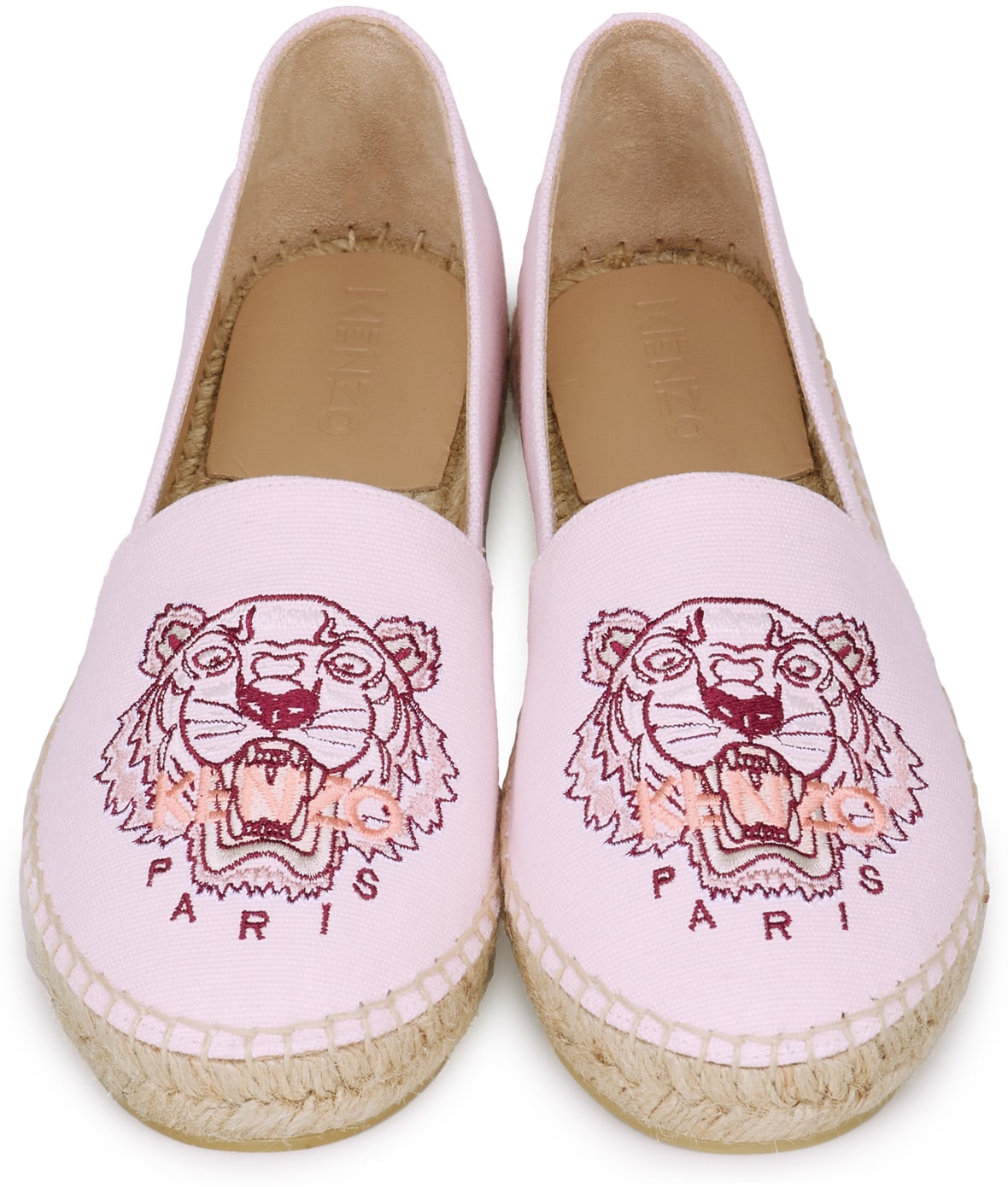 Kenzo: Pink Classic Tiger Canvas Espadrilles - 4