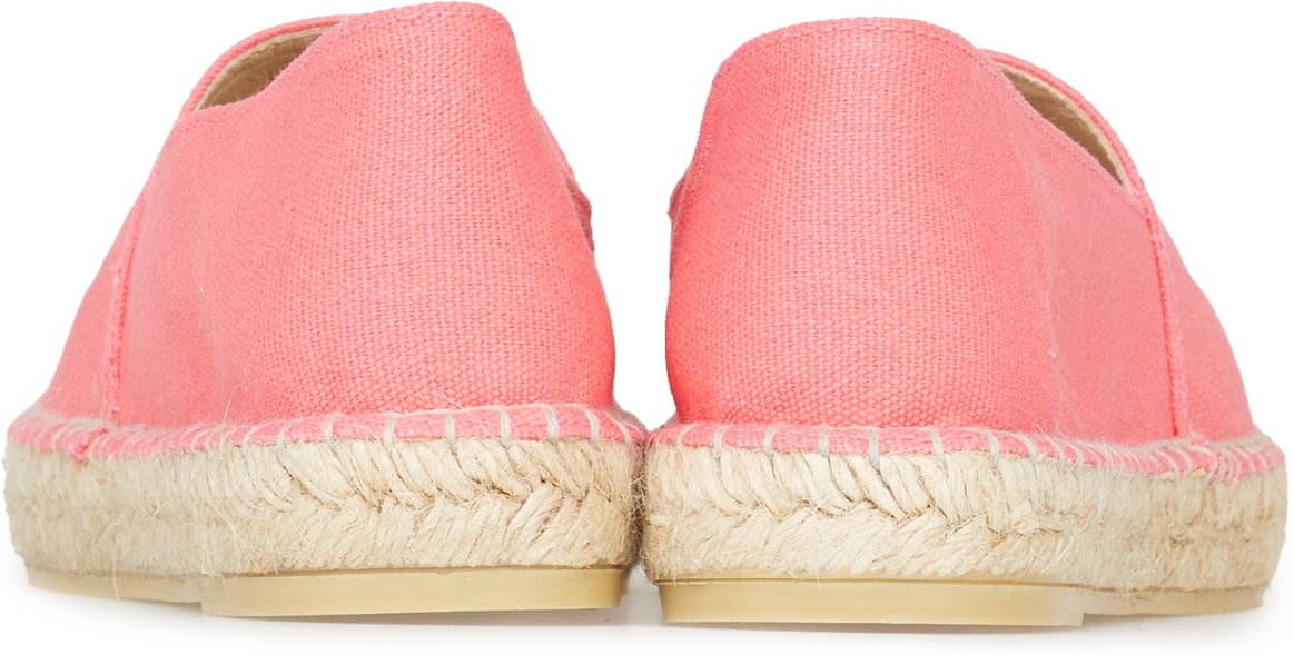 Kenzo: Pink Classic Logo Canvas Espadrilles - 5