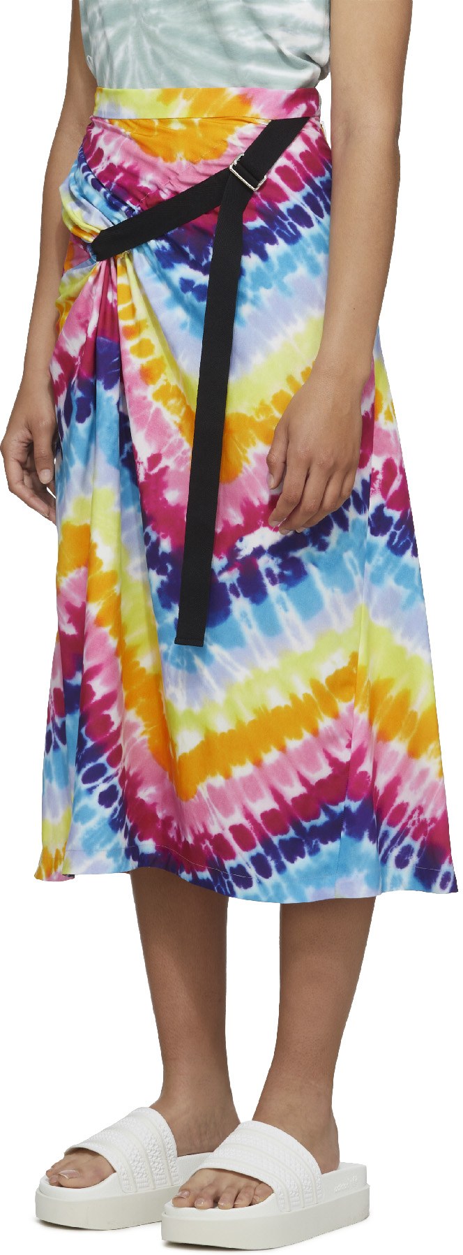 Kenzo: Multicolores Jupe Midi Tie-Dye Multicolores - 2