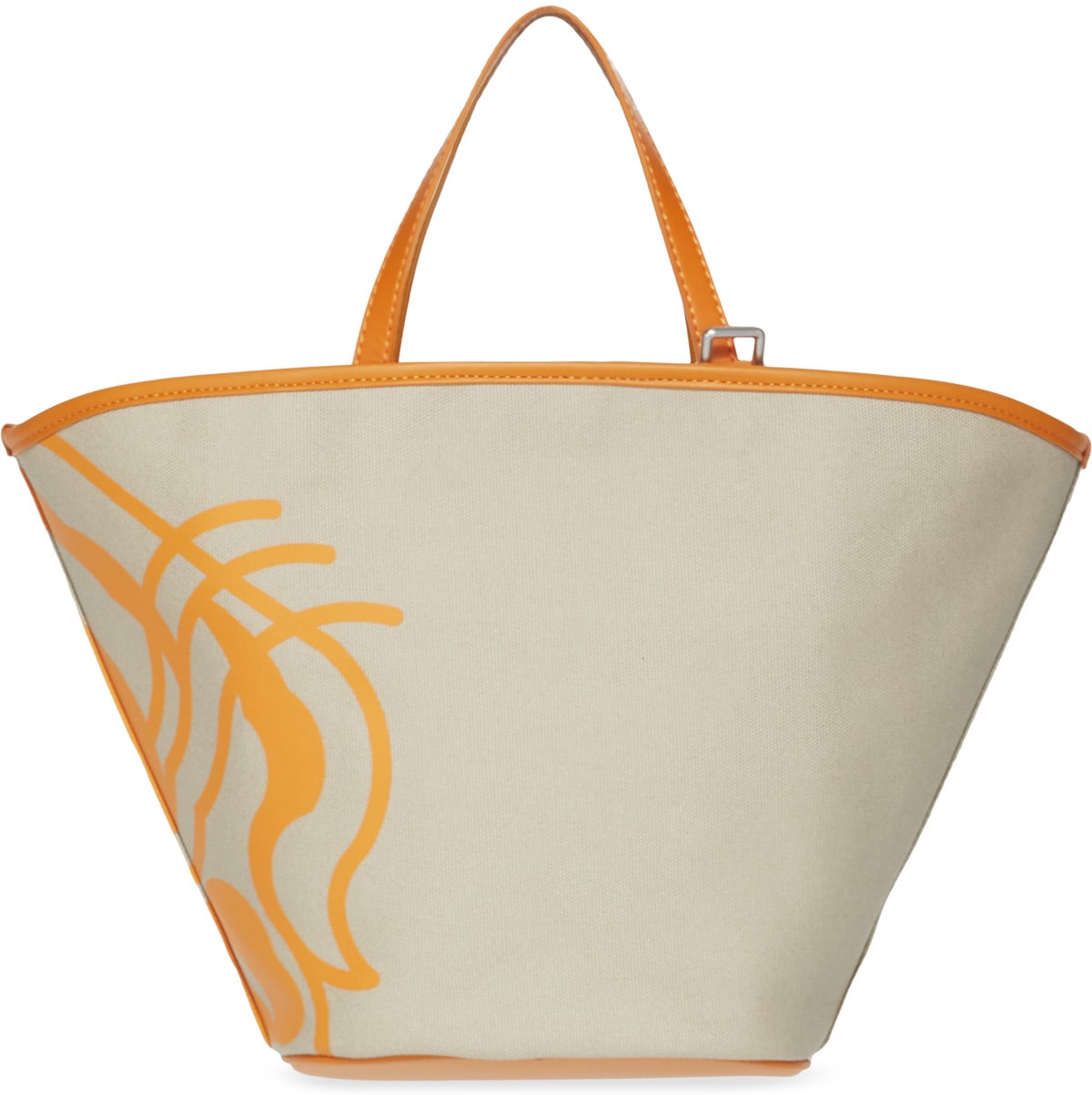 Kenzo: Orange Small K-Tiger Shoulder Tote Bag - 2