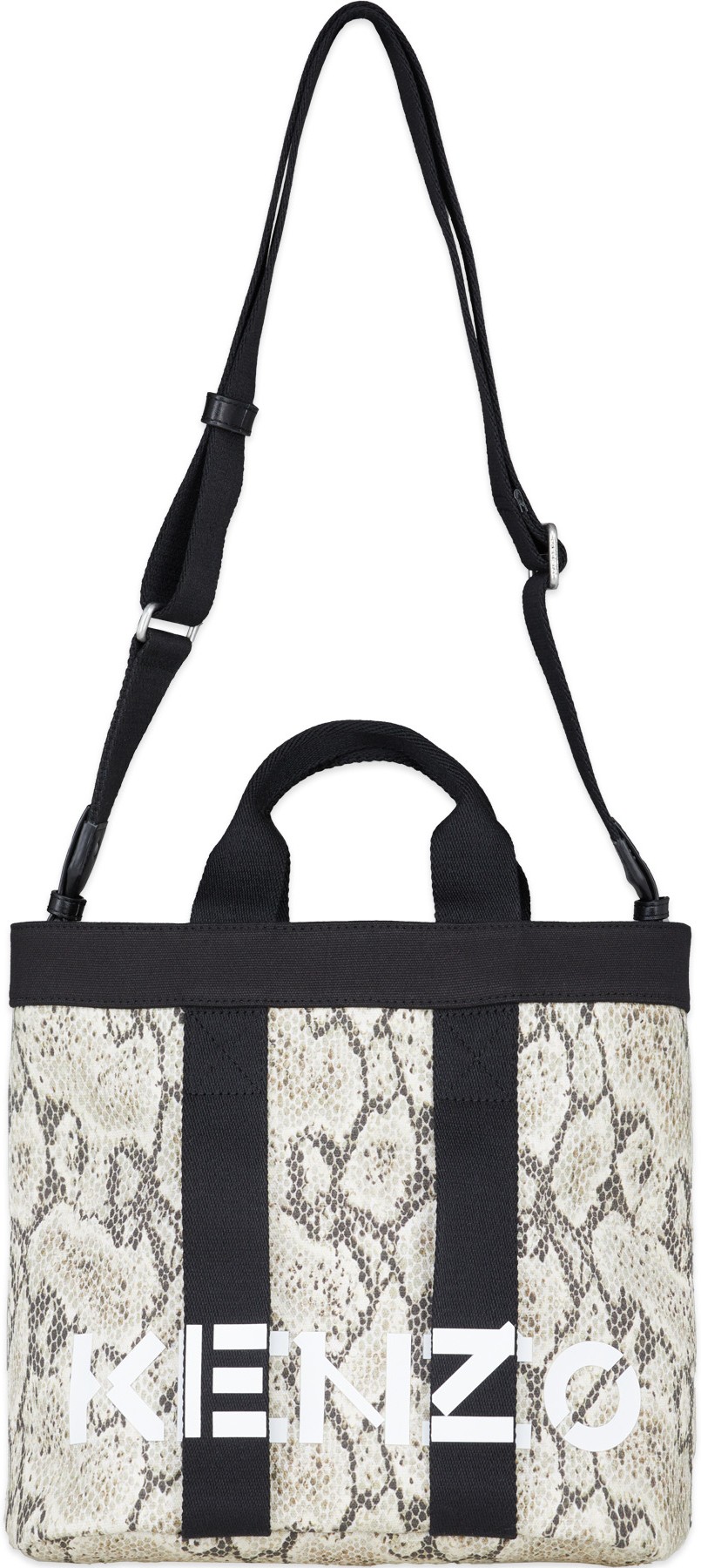 Kenzo: Multicolor Mini Printed Logo Tote Bag - 1