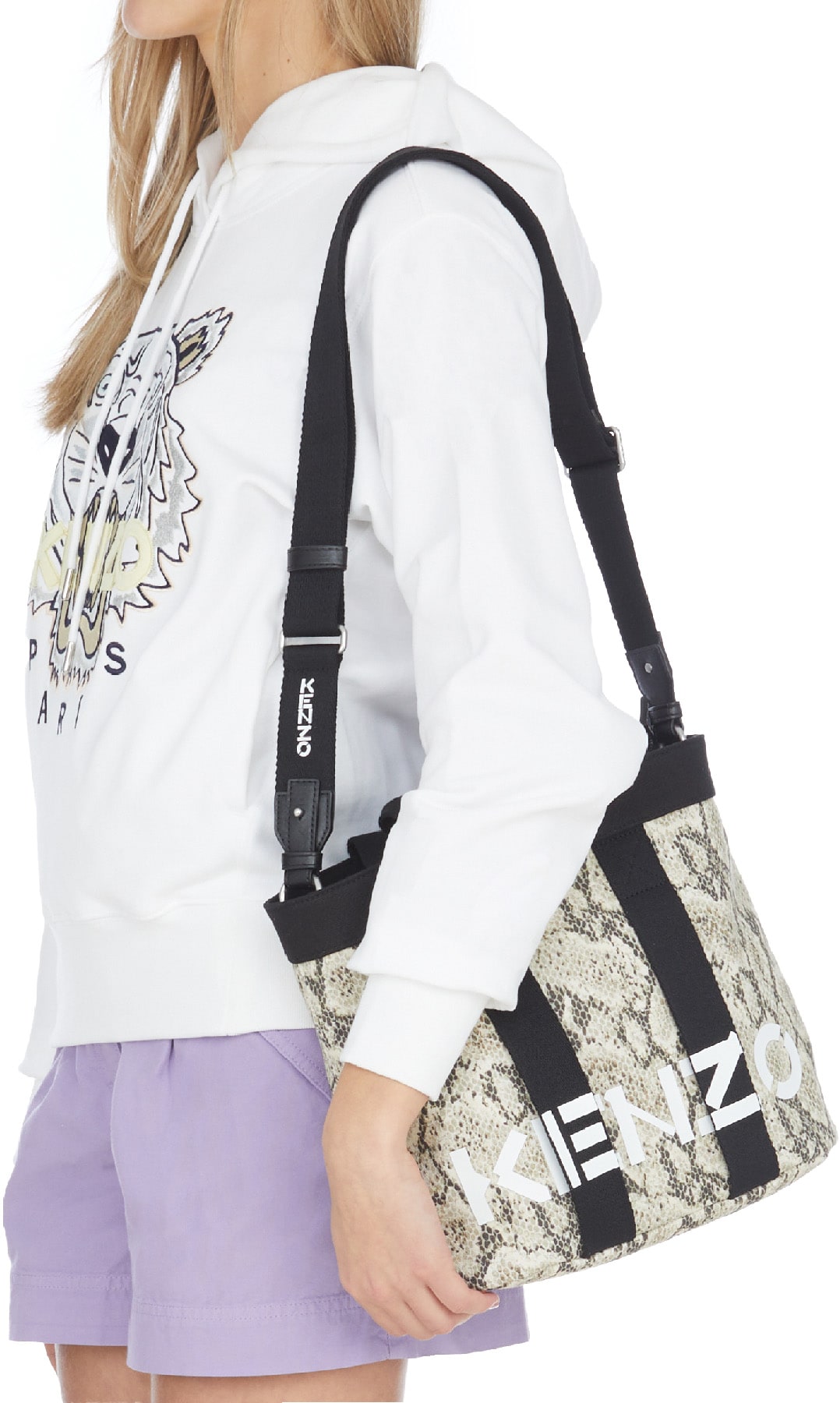 Kenzo: Multicolor Mini Printed Logo Tote Bag - 3
