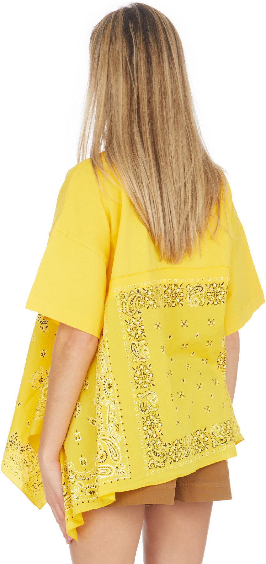 Kenzo: Yellow 'Bandana' Oversize T-Shirt - 3