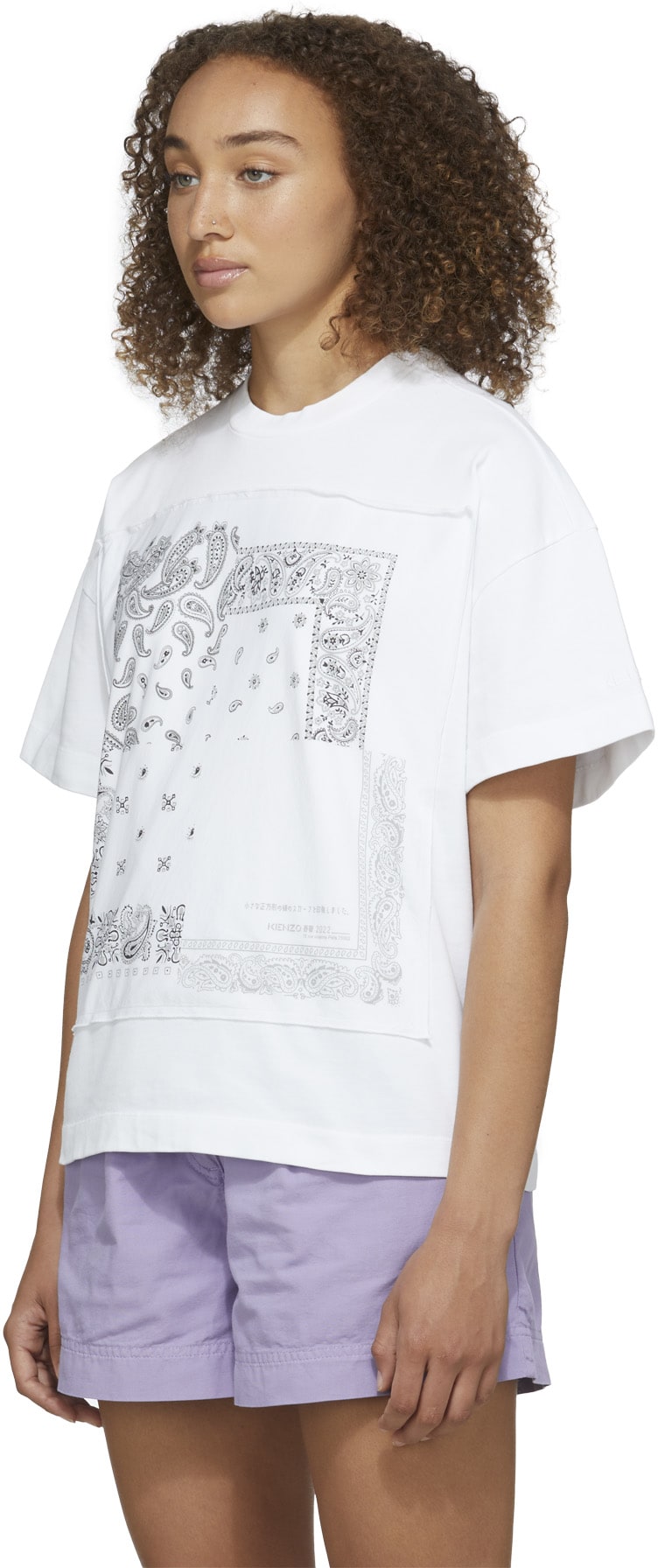 Kenzo: White 'Bandana' Loose T-Shirt - 2