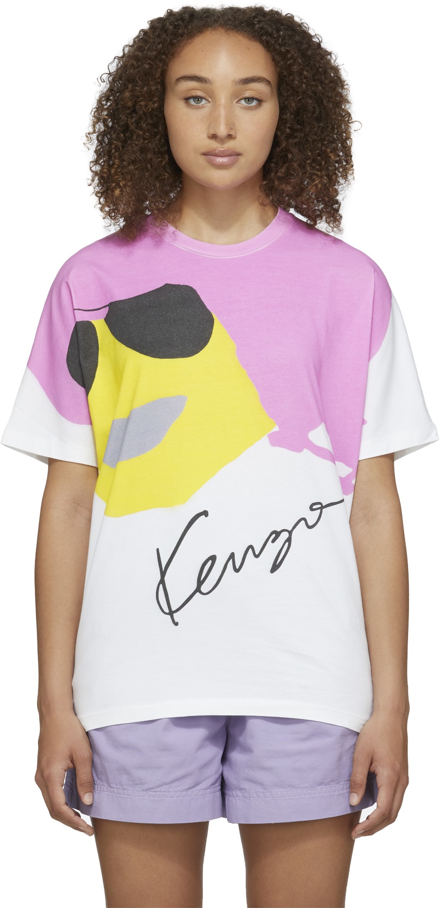 Kenzo: White 'Kenzo Tribute' T-Shirt - 1