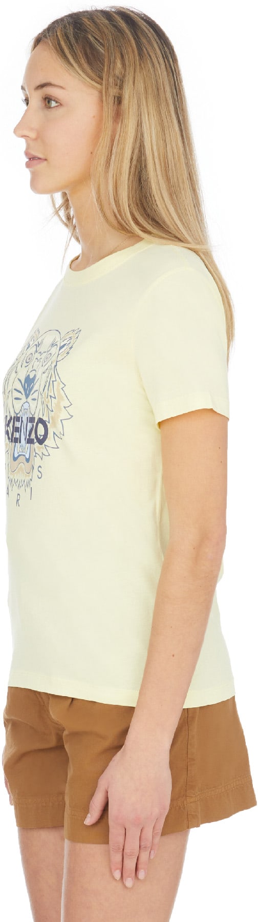 Kenzo: White Classic Tiger T-Shirt - 2