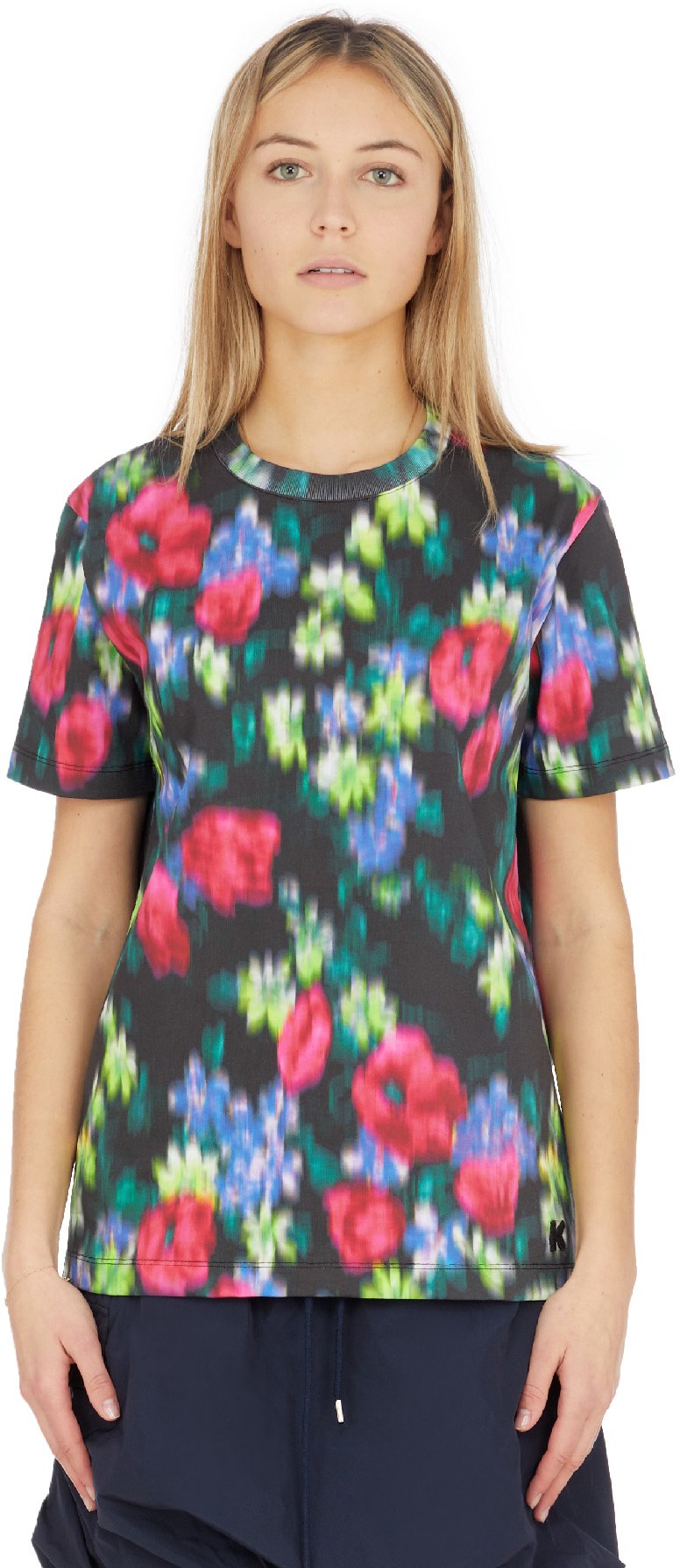 Kenzo: Multicolor 'Blurred Flowers' T-Shirt - 1