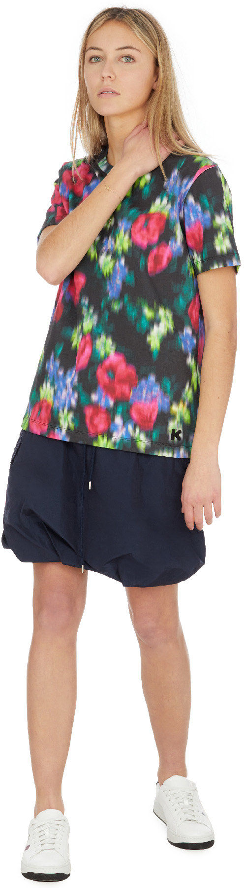 Kenzo: Multicolor 'Blurred Flowers' T-Shirt - 4