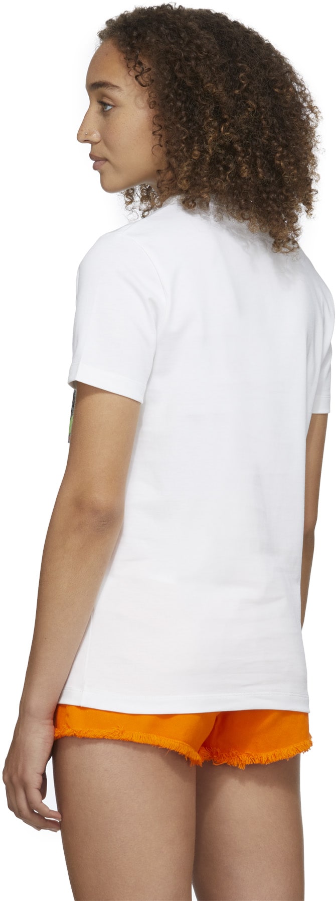 Kenzo: White Graphic Print T-Shirt - 3