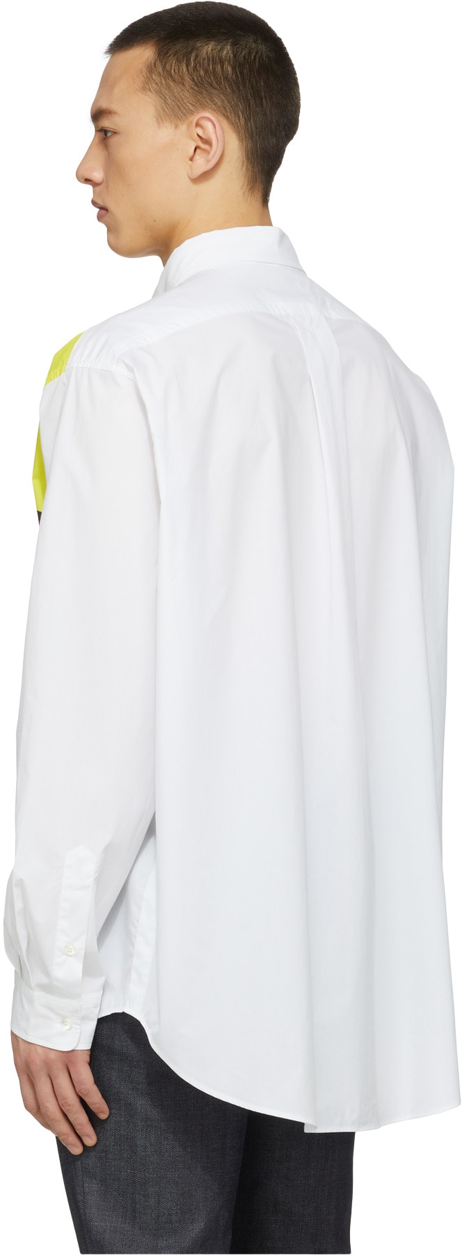 Kenzo: White 'Kenzo Tribute' Long Casual Shirt - 3