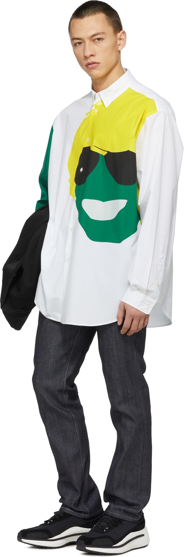 Kenzo: White 'Kenzo Tribute' Long Casual Shirt - 4
