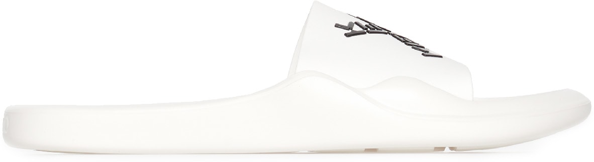 Kenzo: White Kenzo Sport 'Little X' Pool Slides - 1