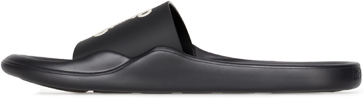 Kenzo: Black Kenzo Sport 'Little X' Pool Slide - 2