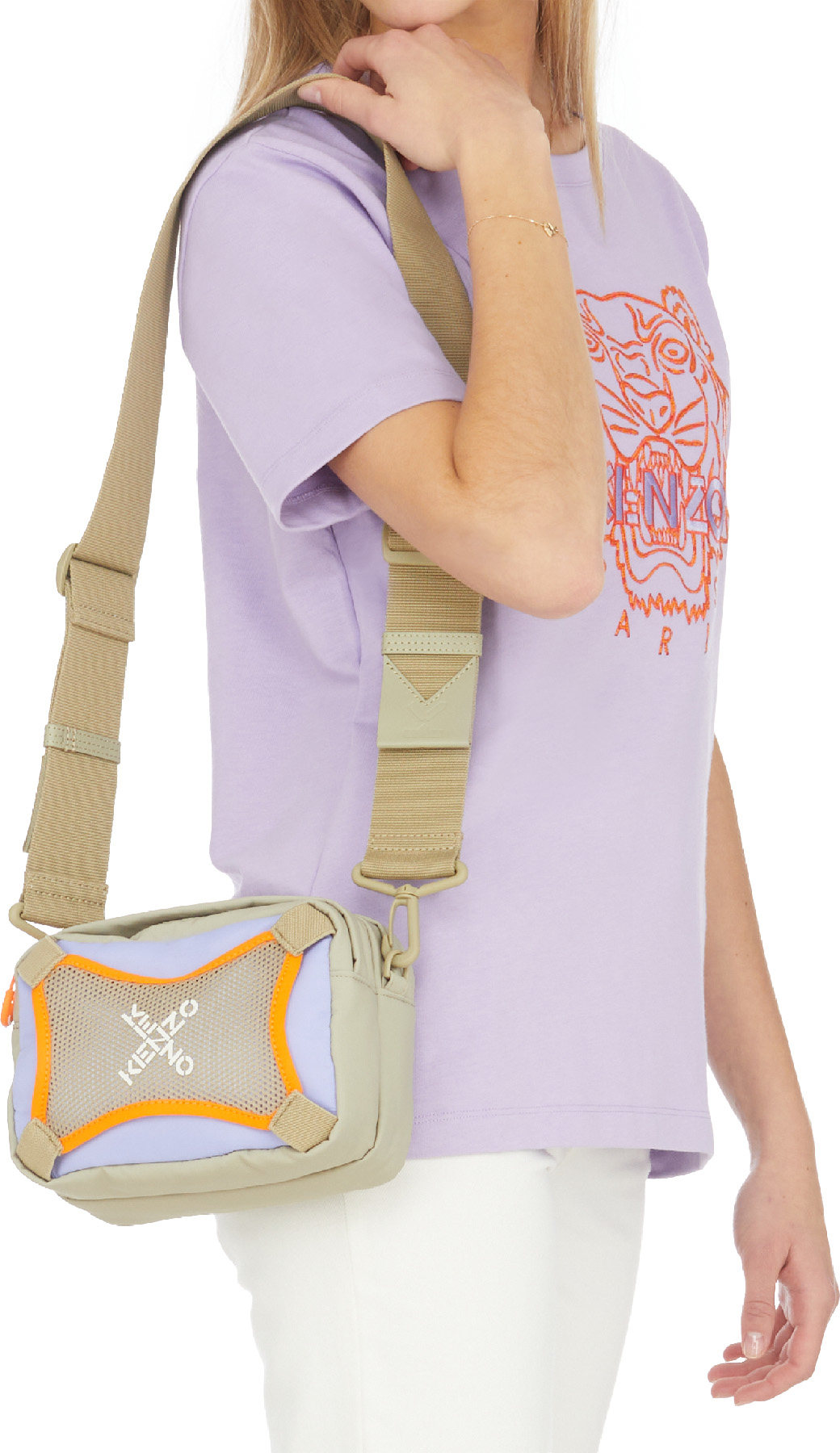 Kenzo: Purple Kenzo Sport Crossbody Bag - 4