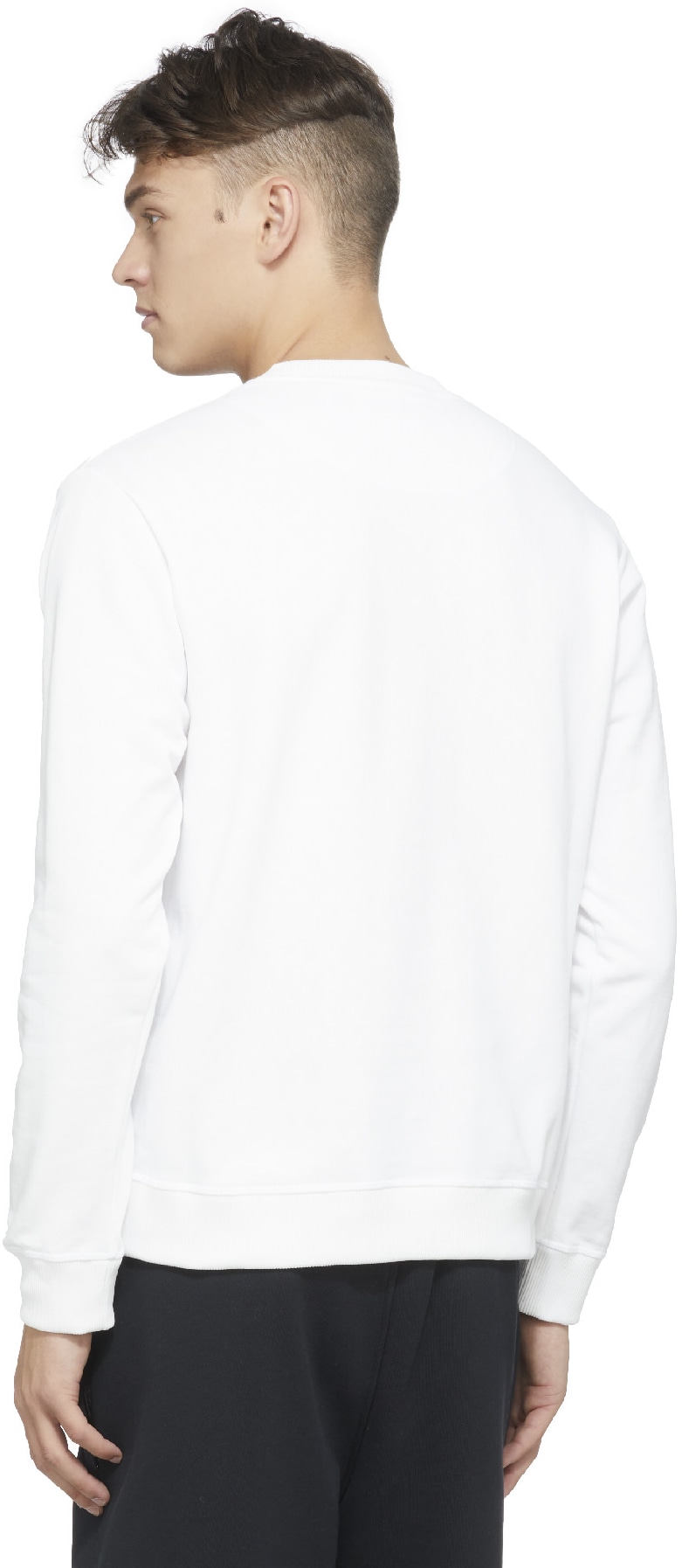 Kenzo: White Matte Shiny Tiger Crew Sweater - 3