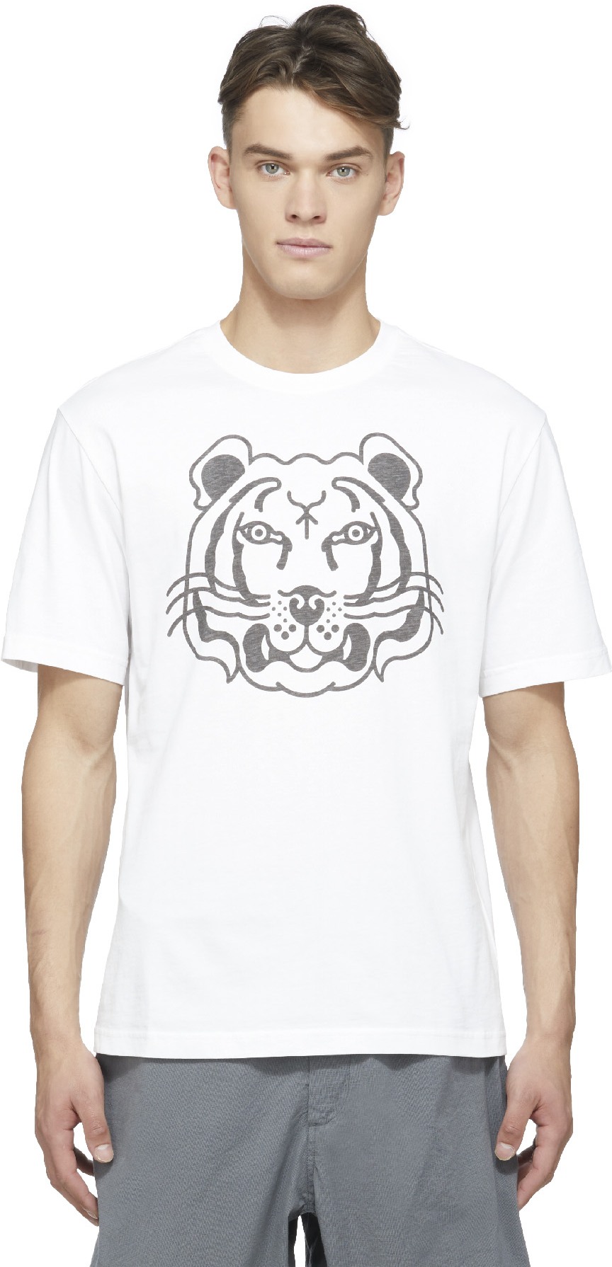 Kenzo: Blanc T-Shirt K-Tigre Blanc - 1