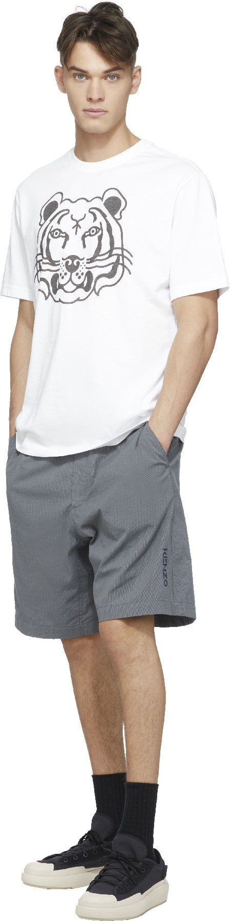 Kenzo: Blanc T-Shirt K-Tigre Blanc - 4