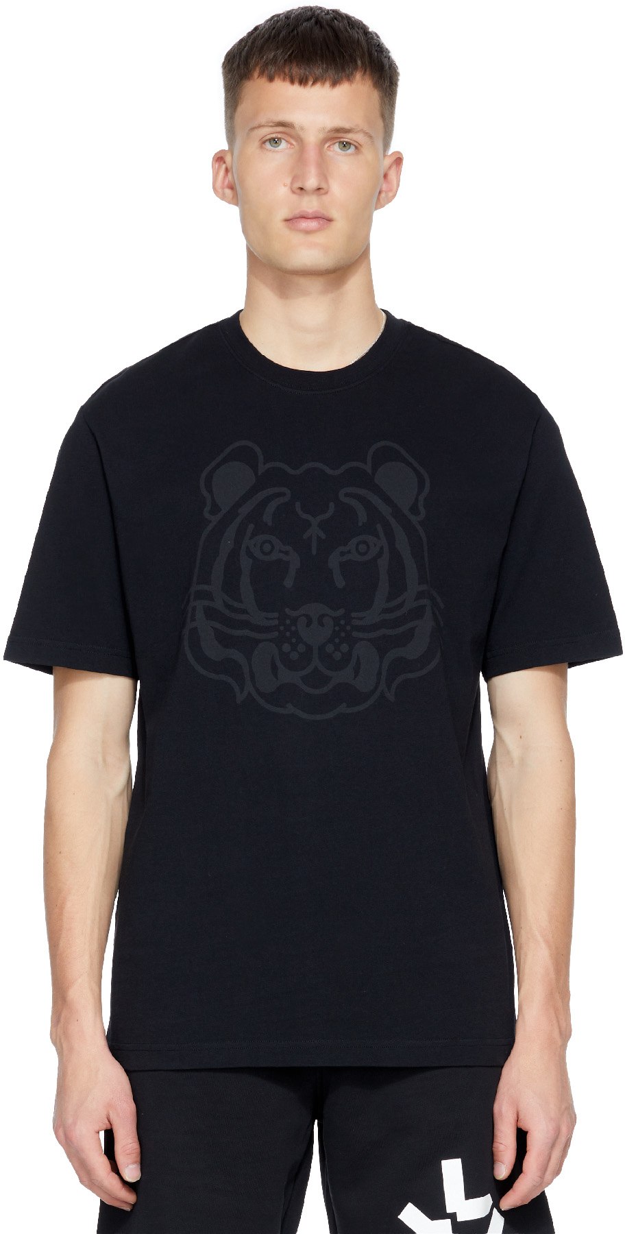 Kenzo: Black K-Tiger T-Shirt - 1