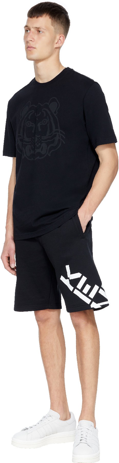 Kenzo: Noir T-Shirt K-Tigre Noir - 4