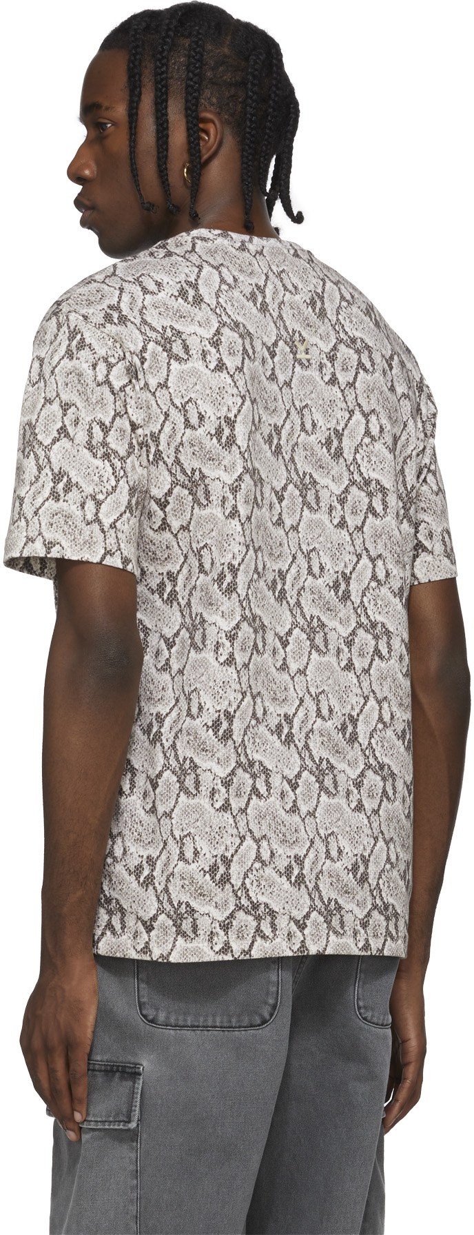 Kenzo: Brown 'Python' Flame T-Shirt - 3