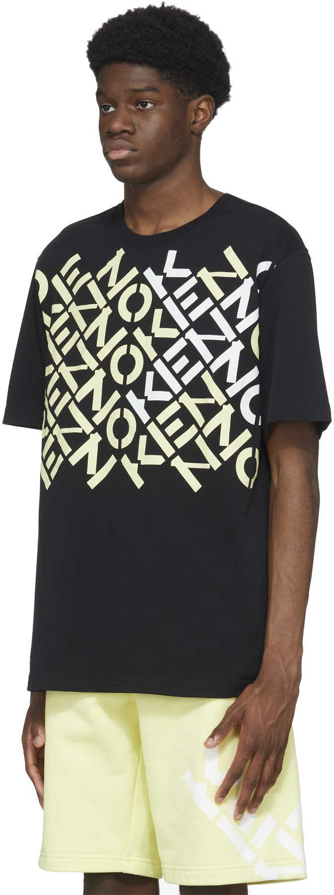 Kenzo: Noir T-Shirt Kenzo Sport Monogramme Noir - 2