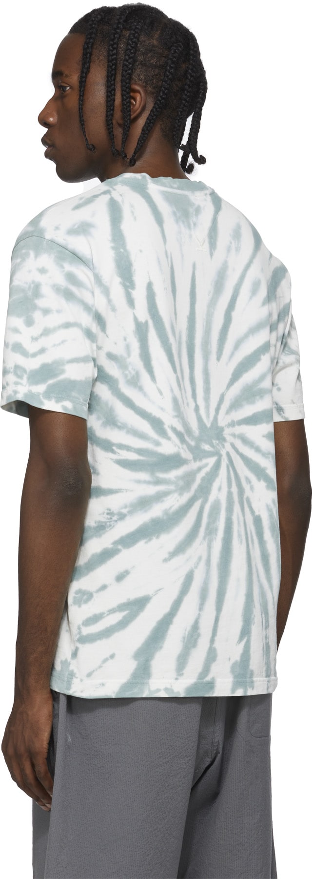 Kenzo: Vert T-Shirt Logo Tie-Dye Vert - 3