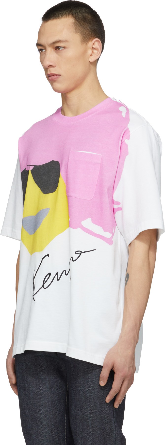 Kenzo: White 'Kenzo Tribute' Oversize T-Shirt - 2