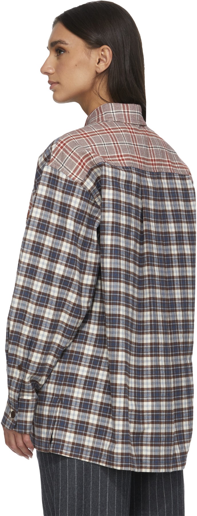 Kenzo: Red Checked Oversized Shirt - 3