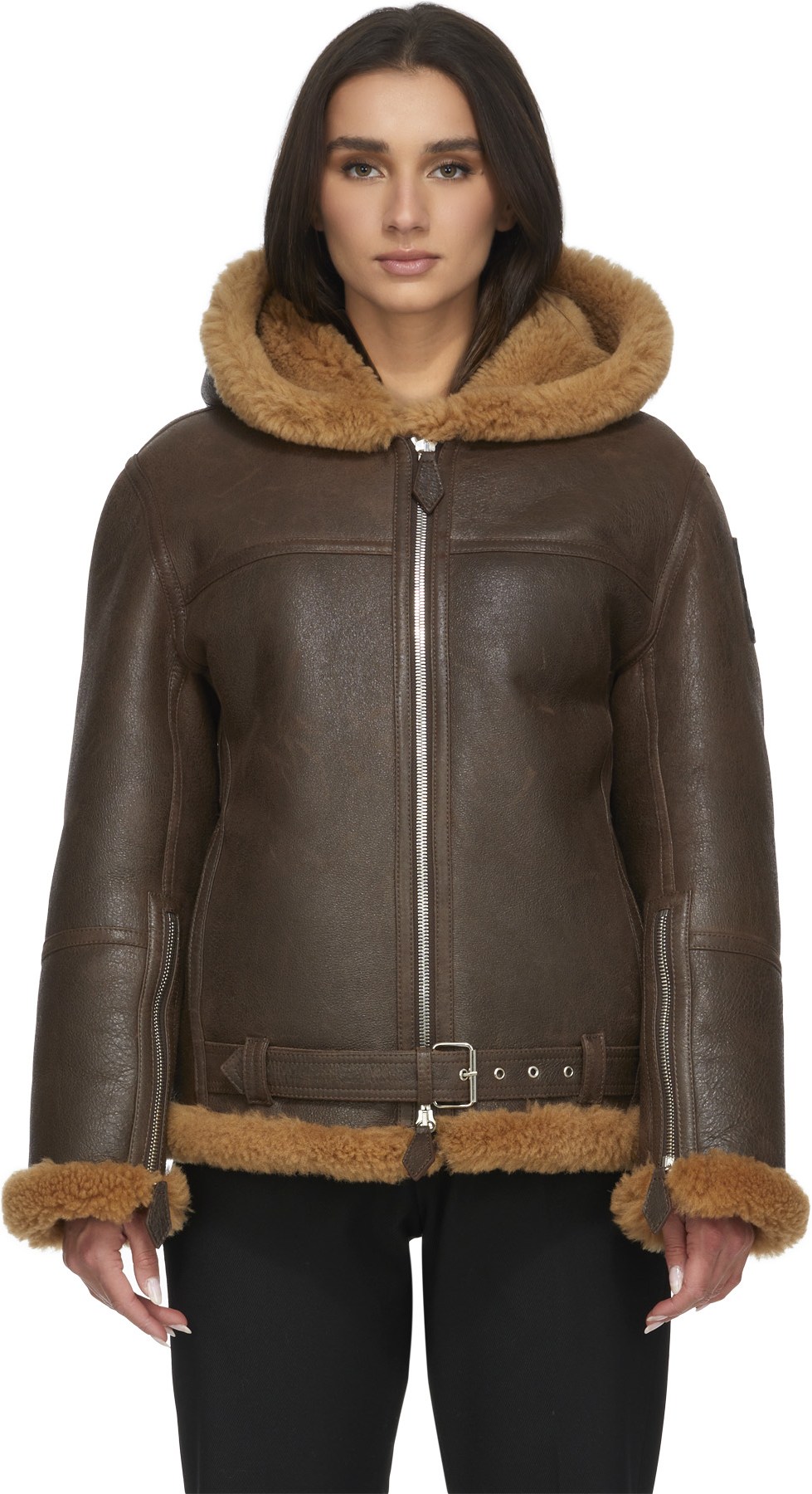 Kenzo: Brown Aviator Jacket - 1