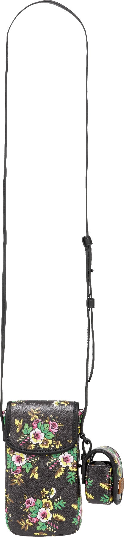 Kenzo: Noir Porte-Téléphone à Bandoulière 'Pop Bouquet' Noir - 2