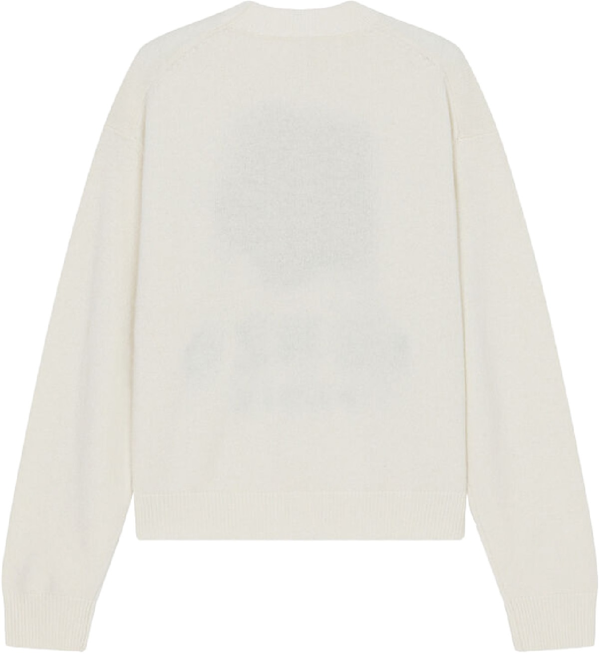Kenzo: White 'Boke Flower' Merino Wool Knit Crew Sweater - 2