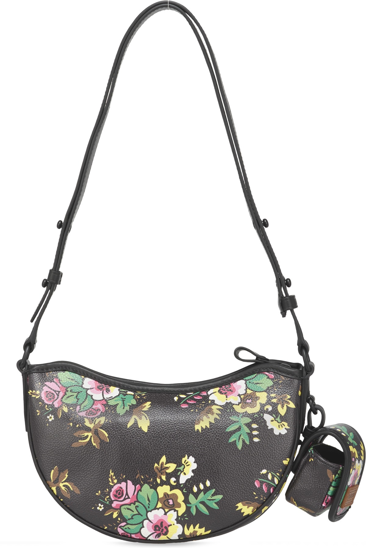 Kenzo: Black Courier 'Pop Bouquet' Shoulder Bag - 2