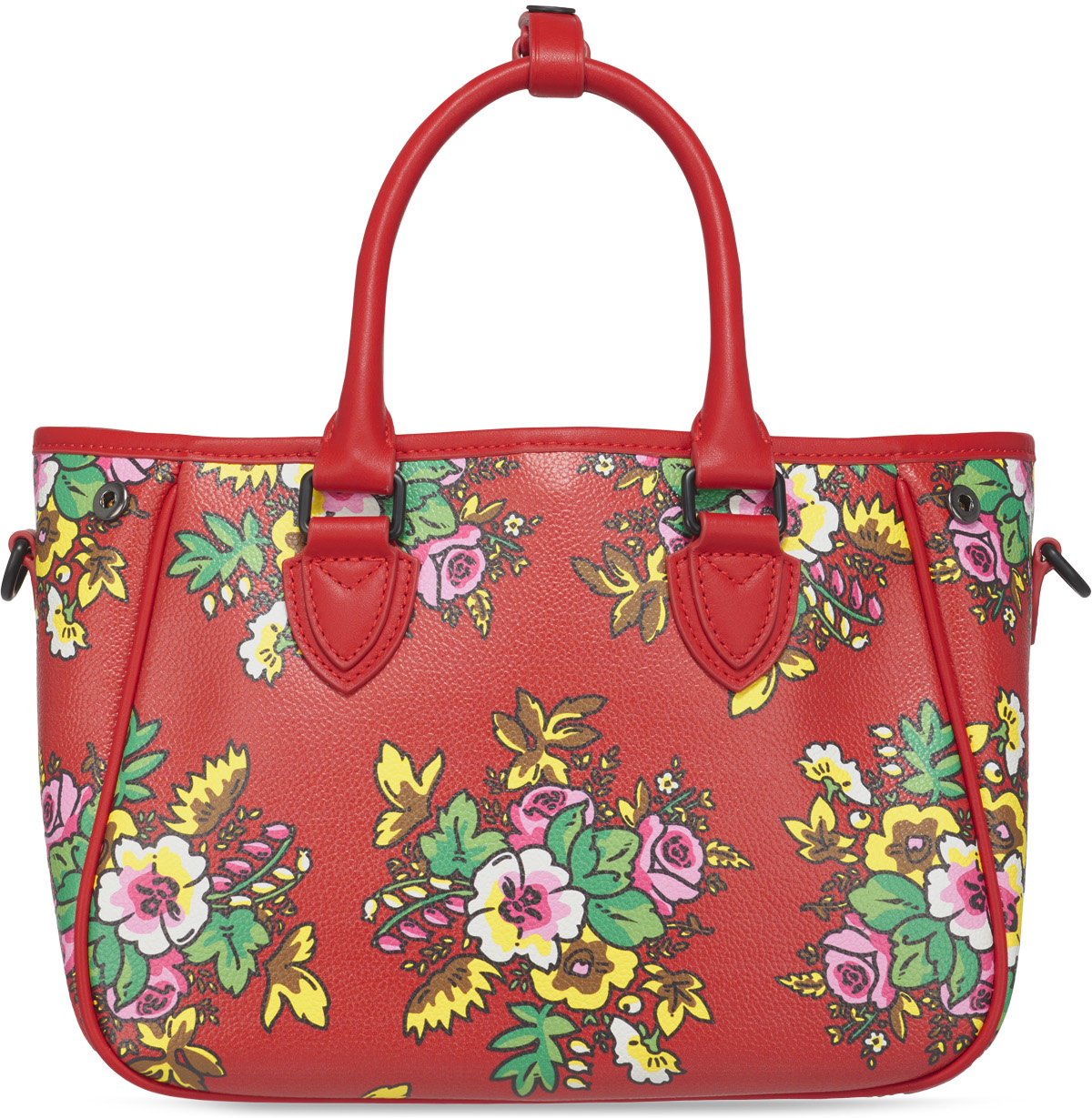 Kenzo: Red Courier 'Pop Bouquet' Small Tote Bag - 2