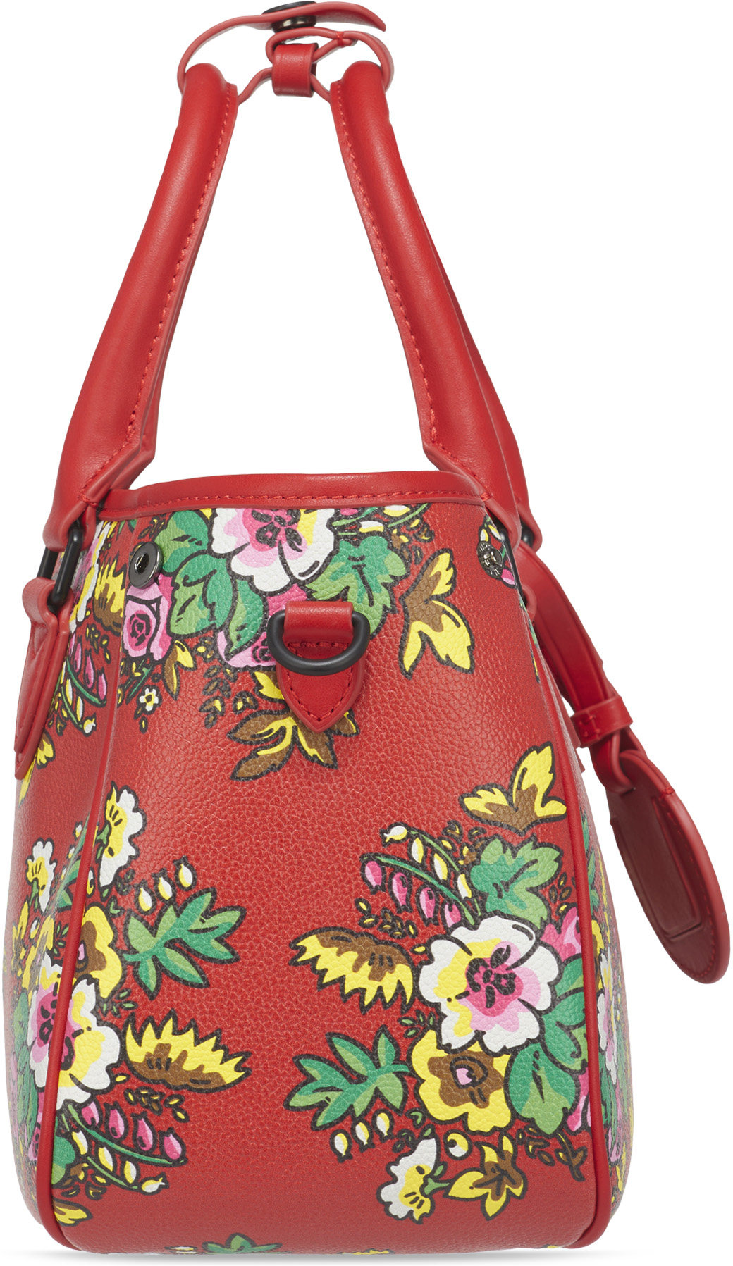 Kenzo: Red Courier 'Pop Bouquet' Small Tote Bag - 3