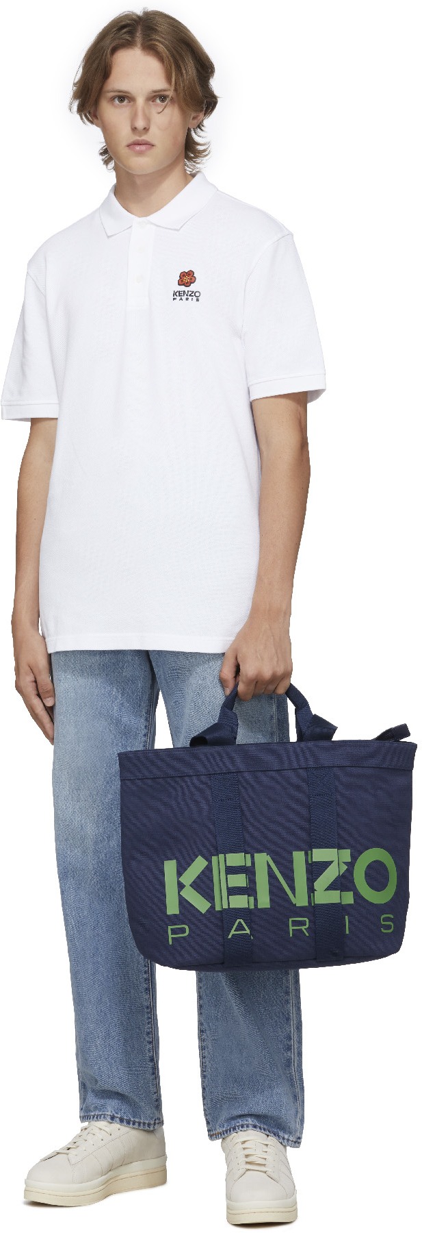 Kenzo: Bleu Grand Tote Bag Kenzokaba Bleu - 3