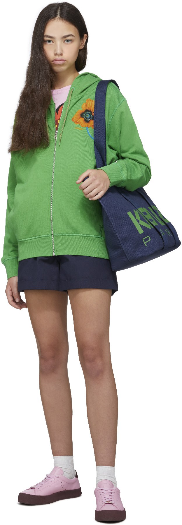 Kenzo: Bleu Grand Tote Bag Kenzokaba Bleu - 4