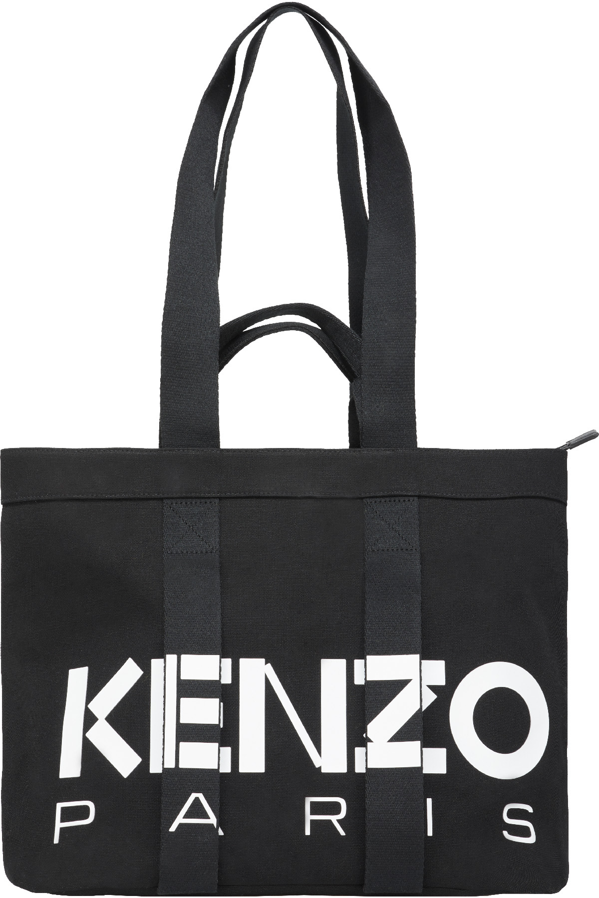 Kenzo: Black Kenzokaba Large Tote Bag - 1